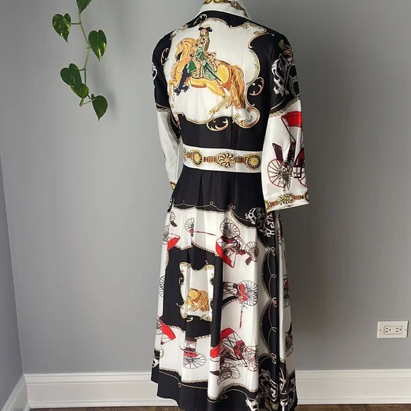 Dalia MacPhee button down shirt midi dress size L - Picture 9 of 12